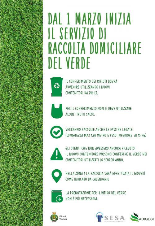 RACCOLTA DOMICILIARE DEL VERDE