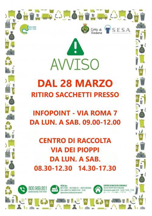 DISTRIBUZIONE SACCHETTI 2025