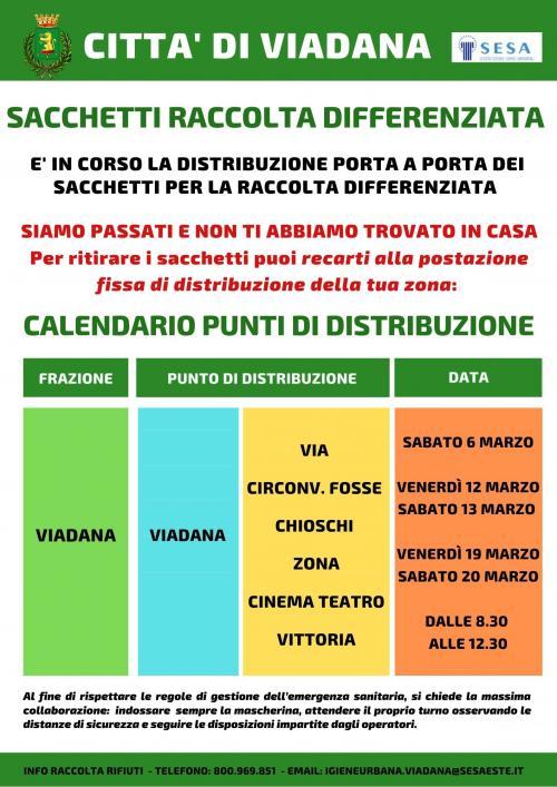 PUNTO FISSO DI DISTRIBUZIONE SACCHETTI